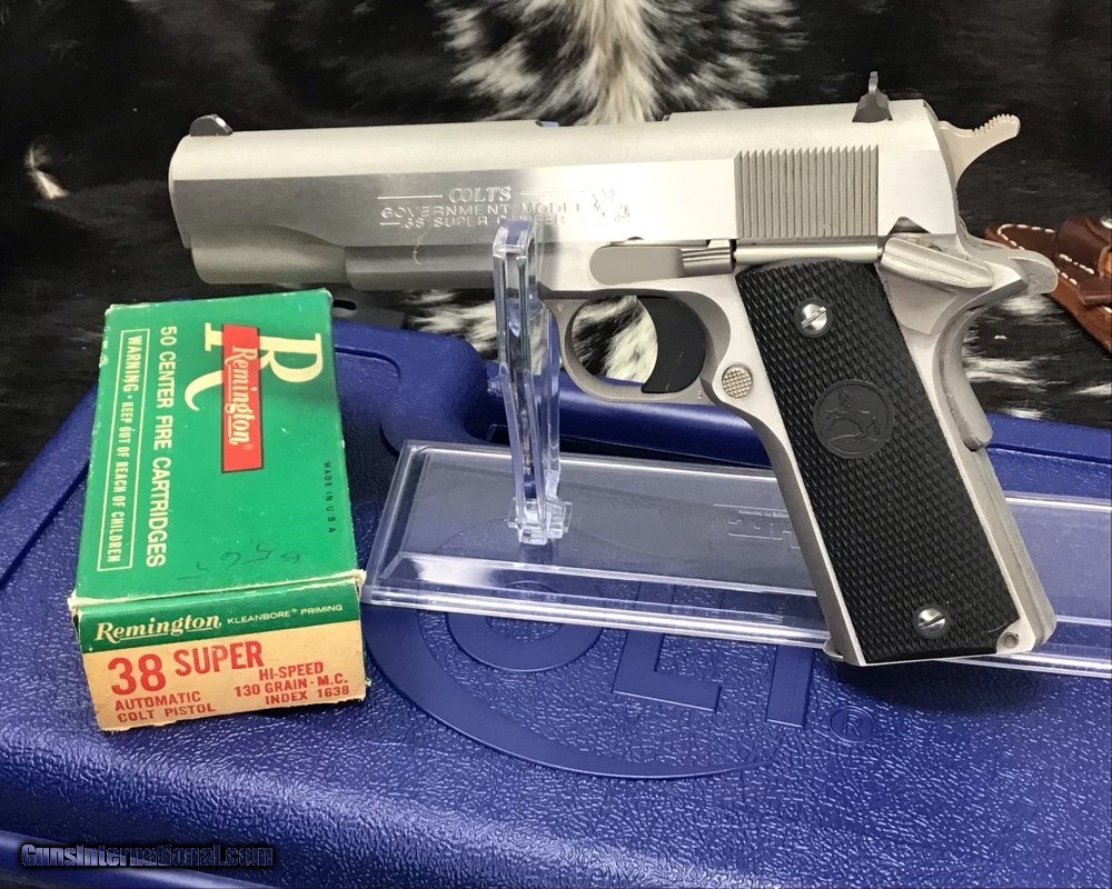 新しいエルメス Series Model, Government Colt 2006 80, Super .38 Stainless, トイガン