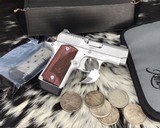 NIB, Kimber STS Rosewood Micro 9, Unfired in box W/Two mags - 1 of 8