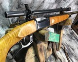 Savage 99 Rifle, .219 Zipper, Custom Fiddle Back Maple Stock, Lyman Target Scope - 14 of 22