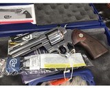 New Colt Python ,4.25 inch, Unfired Stainless .357 Mag, NIB. - 1 of 11