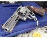 New Colt Python ,4.25 inch, Unfired Stainless .357 Mag, NIB. - 7 of 11