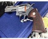 New Colt Python ,4.25 inch, Unfired Stainless .357 Mag, NIB. - 8 of 11