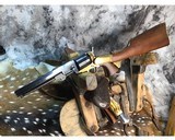 1851 Colt Navy W/Detachable Stock, NIB, Pietta, Brass - 1 of 18