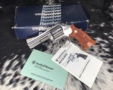 Smith and Wesson 586-1, Nickle “Distinguished Combat Magnum” 4 inch, 98% - 1 of 17
