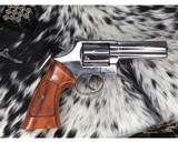 Smith and Wesson 586-1, Nickle “Distinguished Combat Magnum” 4 inch, 98% - 3 of 17