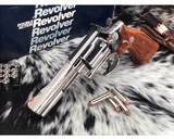 Smith and Wesson 586-1, Nickle “Distinguished Combat Magnum” 4 inch, 98% - 15 of 17