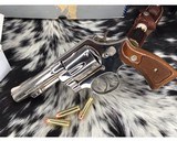 Smith and Wesson Model 58, .41 Magnum, Four Inch ,Nickel, Boxed