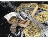 1906 Colt SAA David W. Harris ENGRAVED COLT SINGLE ACTION ARMY REVOLVER WITH CARVED MOTHER OF PEARL GRIPS - 11 of 25