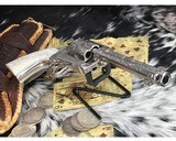 1906 Colt SAA David W. Harris ENGRAVED COLT SINGLE ACTION ARMY REVOLVER WITH CARVED MOTHER OF PEARL GRIPS - 19 of 25