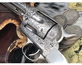 1906 Colt SAA David W. Harris ENGRAVED COLT SINGLE ACTION ARMY REVOLVER WITH CARVED MOTHER OF PEARL GRIPS - 4 of 25