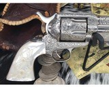 1906 Colt SAA David W. Harris ENGRAVED COLT SINGLE ACTION ARMY REVOLVER WITH CARVED MOTHER OF PEARL GRIPS - 22 of 25