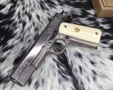 1972 Colt Series 70 Government Model ,Factory Engraved, .45ACP, Boxed - 6 of 25