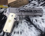 1972 Colt Series 70 Government Model ,Factory Engraved, .45ACP, Boxed - 23 of 25