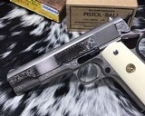 1972 Colt Series 70 Government Model ,Factory Engraved, .45ACP, Boxed - 12 of 25
