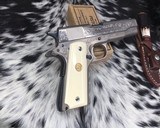 1972 Colt Series 70 Government Model ,Factory Engraved, .45ACP, Boxed - 15 of 25