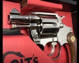 1969 Colt Detective Special, Factory Nickel, Boxed, Colt Letter, .38 Spl. N.O.S. - 23 of 24