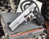 Browning Hi-Power, .40 Cal, Silver Chrome, Adjustable Sights, Unfired in Box. - 17 of 25