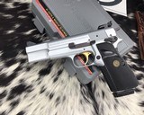 Browning Hi-Power, .40 Cal, Silver Chrome, Adjustable Sights, Unfired in Box. - 5 of 25