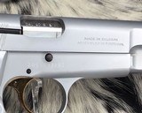 Browning Hi-Power, .40 Cal, Silver Chrome, Adjustable Sights, Unfired in Box. - 22 of 25