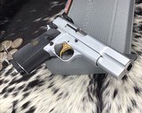 Browning Hi-Power, .40 Cal, Silver Chrome, Adjustable Sights, Unfired in Box. - 11 of 25