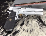 Browning Hi-Power, .40 Cal, Silver Chrome, Adjustable Sights, Unfired in Box. - 4 of 25