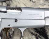 Browning Hi-Power, .40 Cal, Silver Chrome, Adjustable Sights, Unfired in Box. - 24 of 25