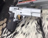 Browning Hi-Power, .40 Cal, Silver Chrome, Adjustable Sights, Unfired in Box. - 19 of 25