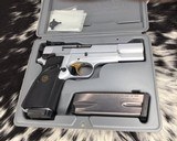 Browning Hi-Power, .40 Cal, Silver Chrome, Adjustable Sights, Unfired in Box. - 3 of 25