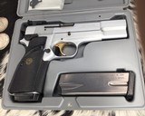 Browning Hi-Power, .40 Cal, Silver Chrome, Adjustable Sights, Unfired in Box. - 2 of 25