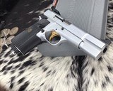 Browning Hi-Power, .40 Cal, Silver Chrome, Adjustable Sights, Unfired in Box. - 13 of 25