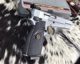 Browning Hi-Power, .40 Cal, Silver Chrome, Adjustable Sights, Unfired in Box. - 8 of 25