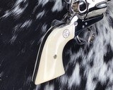 1989 Colt SAA, Nickel, 7.5 inch, .45 Colt, Boxed, Ivory Grips,NOS - 23 of 25