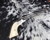 1989 Colt SAA, Nickel, 7.5 inch, .45 Colt, Boxed, Ivory Grips,NOS - 18 of 25