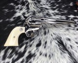 1989 Colt SAA, Nickel, 7.5 inch, .45 Colt, Boxed, Ivory Grips,NOS - 1 of 25