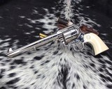 1989 Colt SAA, Nickel, 7.5 inch, .45 Colt, Boxed, Ivory Grips,NOS - 21 of 25