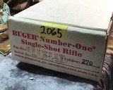 1988 Ruger No.1, Rare RSI Model, .270 Winchester, Unfired in Factory Box. - 3 of 19