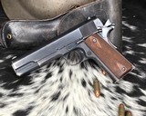 WWI 1918 Colt Black Army 1911 W/ Holster, .45ACP, Original Finish - 4 of 21