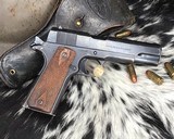 WWI 1918 Colt Black Army 1911 W/ Holster, .45ACP, Original Finish - 1 of 21