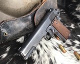 WWI 1918 Colt Black Army 1911 W/ Holster, .45ACP, Original Finish - 11 of 21