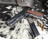 WWI 1918 Colt Black Army 1911 W/ Holster, .45ACP, Original Finish - 7 of 21