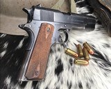 WWI 1918 Colt Black Army 1911 W/ Holster, .45ACP, Original Finish - 17 of 21