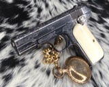 1903 Colt Hammerless, .32ACP, Hand Engraved, Ivory Grips ( preban) - 14 of 16