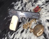 1903 Colt Hammerless, .32ACP, Hand Engraved, Ivory Grips ( preban) - 1 of 16