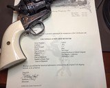 Colt Single Action Army (1920) .45 Colt, W/ Colt Archives Letter,Texas Cattle Brands Engraved - 10 of 16