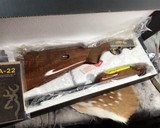 Browning SA 22 Rifle, Grade VI, Engraved W/Gold Inlay, NIB - 1 of 21