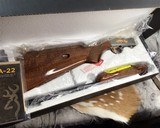 Browning SA 22 Rifle, Grade VI, Engraved W/Gold Inlay, NIB - 17 of 21