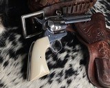1899 Colt SAA, .45 Colt, 5.5 Inch Nickel, Ivory Grips - 13 of 24