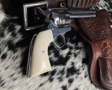 1899 Colt SAA, .45 Colt, 5.5 Inch Nickel, Ivory Grips - 12 of 24