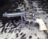 1899 Colt SAA, .45 Colt, 5.5 Inch Nickel, Ivory Grips - 1 of 24