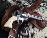 1899 Colt SAA, .45 Colt, 5.5 Inch Nickel, Ivory Grips - 3 of 24